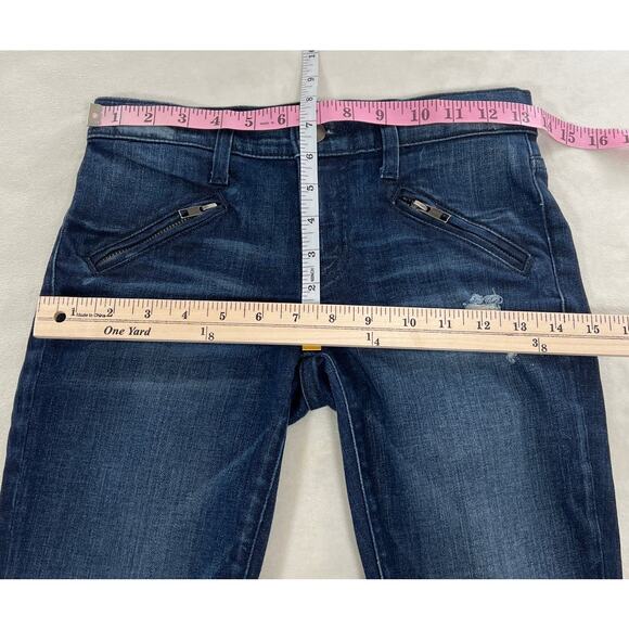 Current/Elliott Silverlake Zip Ankle Skinny Leg Jeans Sargent Revolve Low Rise - Picture 12 of 12